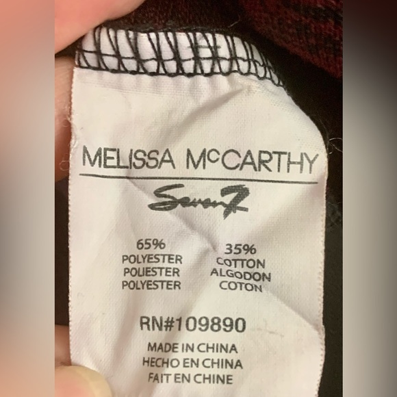 Melissa McCarthy Seven7 Long Sleeved Blouse - Picture 9 of 10